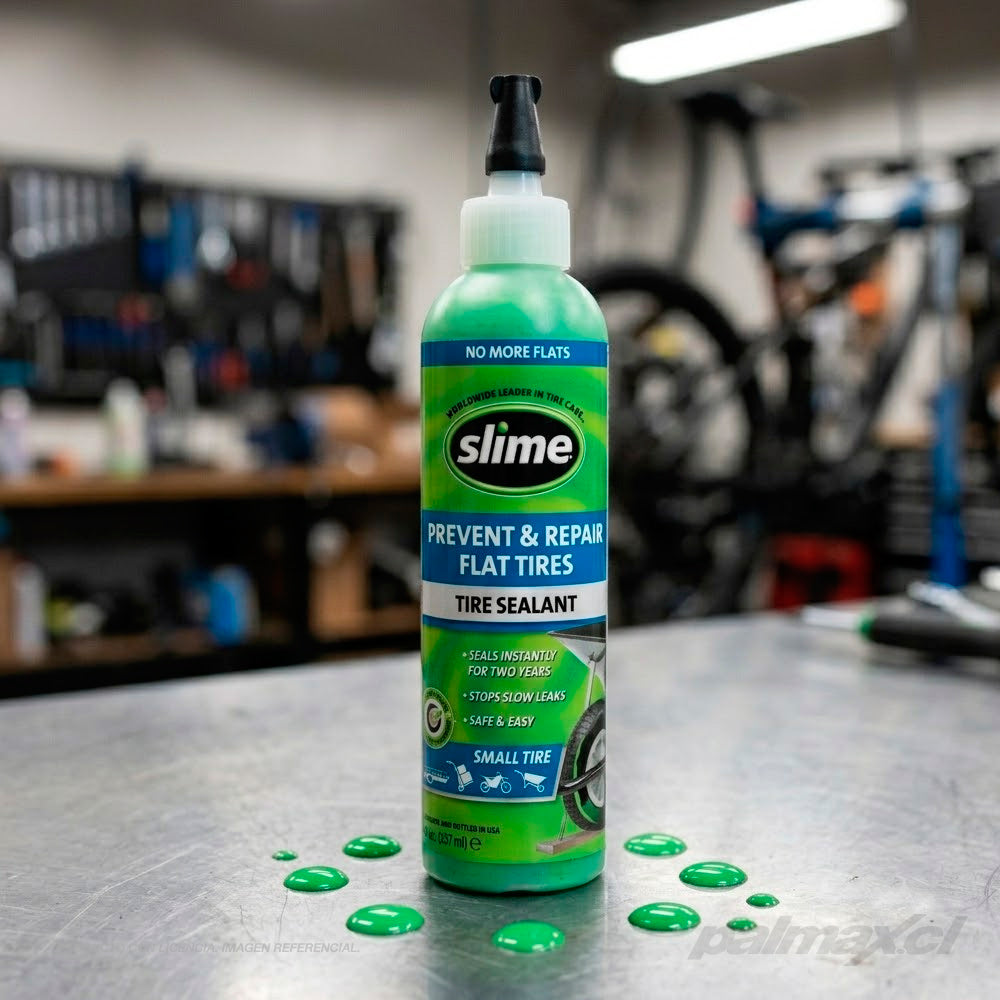 Sellador y reparador para neumáticos «Prevent and Repair» - 8 oz. (neumáticos pequeños) | Slime