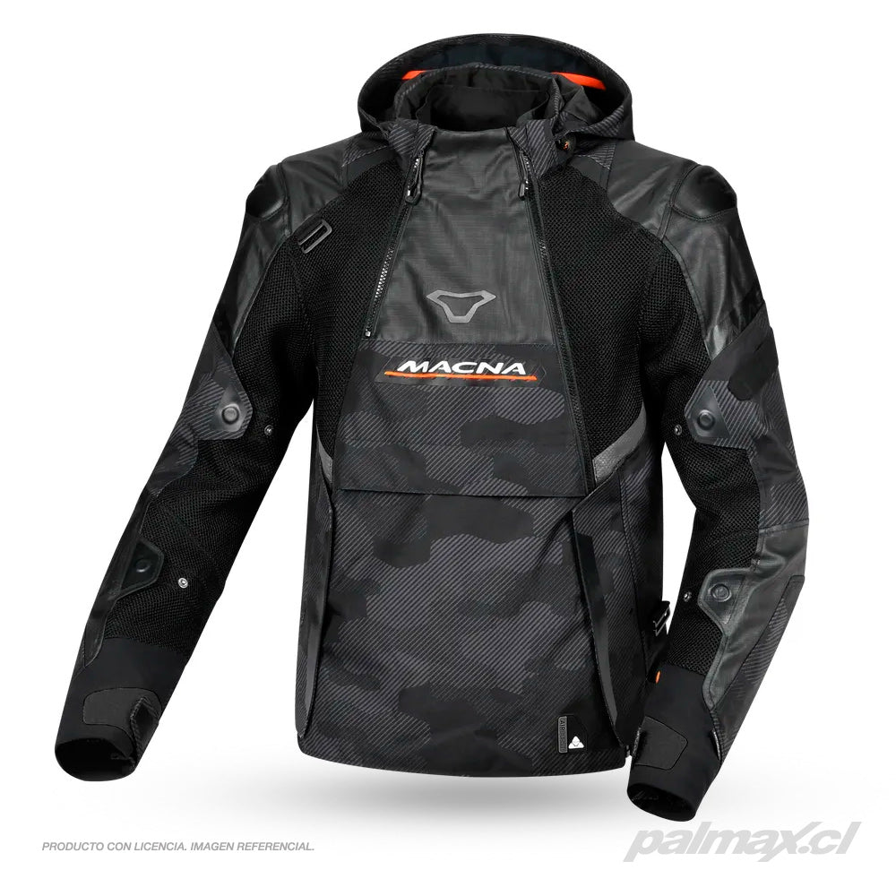 Chaqueta de moto Bradical Black / Camo | Macna