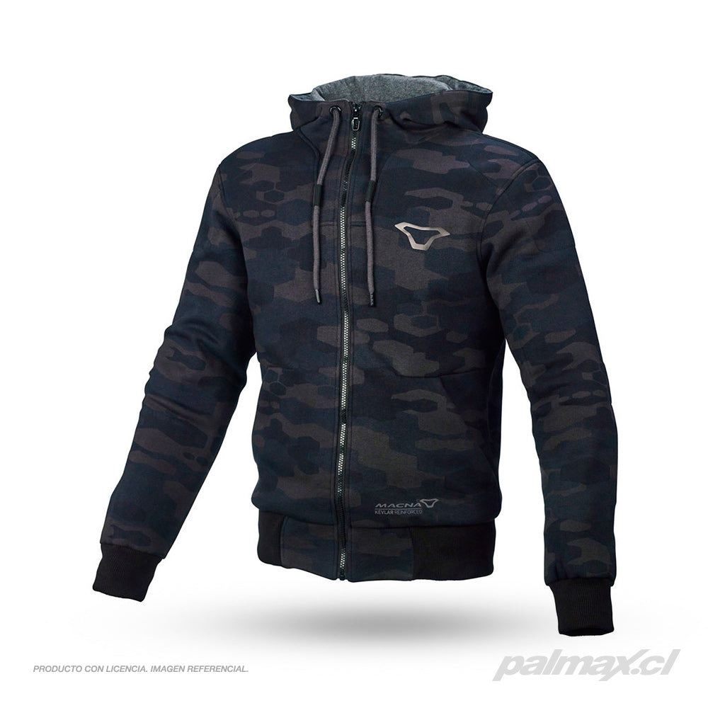 Polerón con protecciones Nucleone Camo gris | Macna
