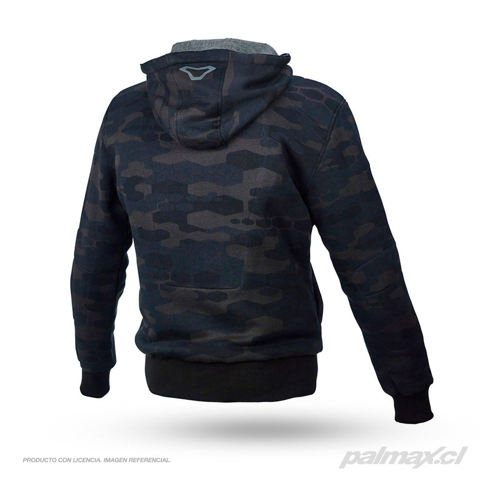 Polerón con protecciones Nucleone Camo gris | Macna