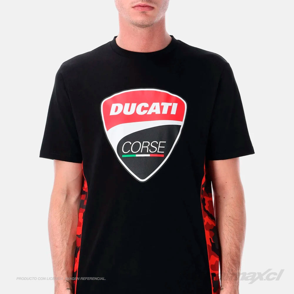 Polera / camiseta Ducati Corse Black Camo – Oficial MotoGP | GP Racing Apparel
