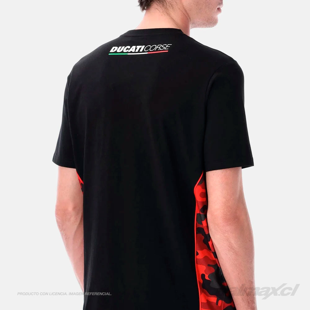 Polera / camiseta Ducati Corse Black Camo – Oficial MotoGP | GP Racing Apparel