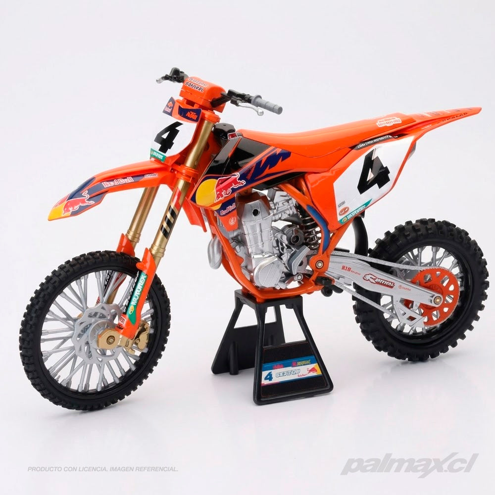 Moto a escala 1:12 Team Red Bull - KTM 450 SX-F Chase Sexton  | New Ray