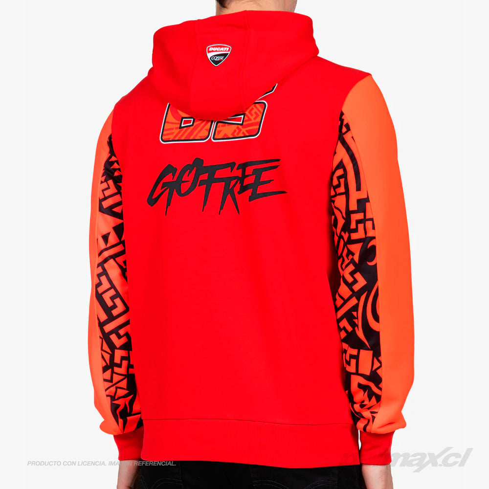 Poleron / Sudadera con capucha y cierre Ducati 63 Bagnaia | VR46