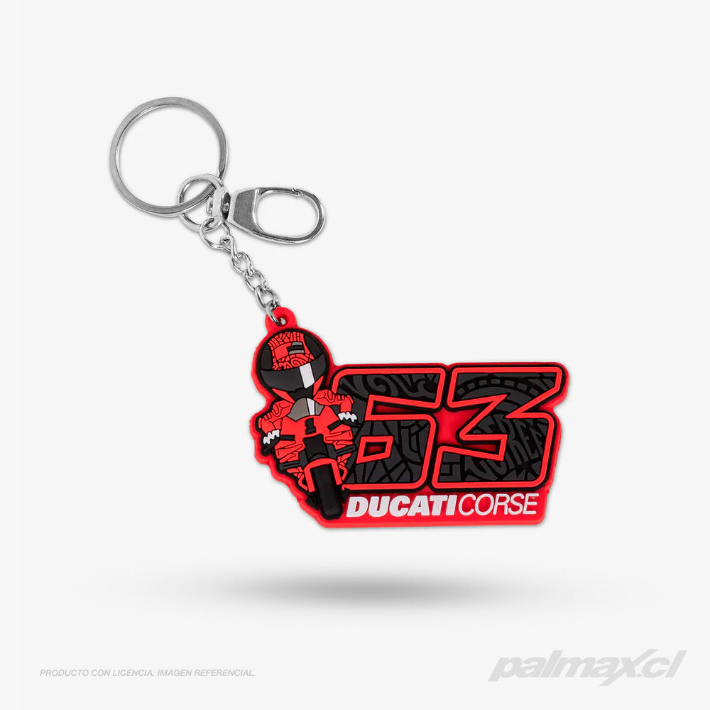 Llavero "63" Pecco Bagnaia Ducati Corse | VR46