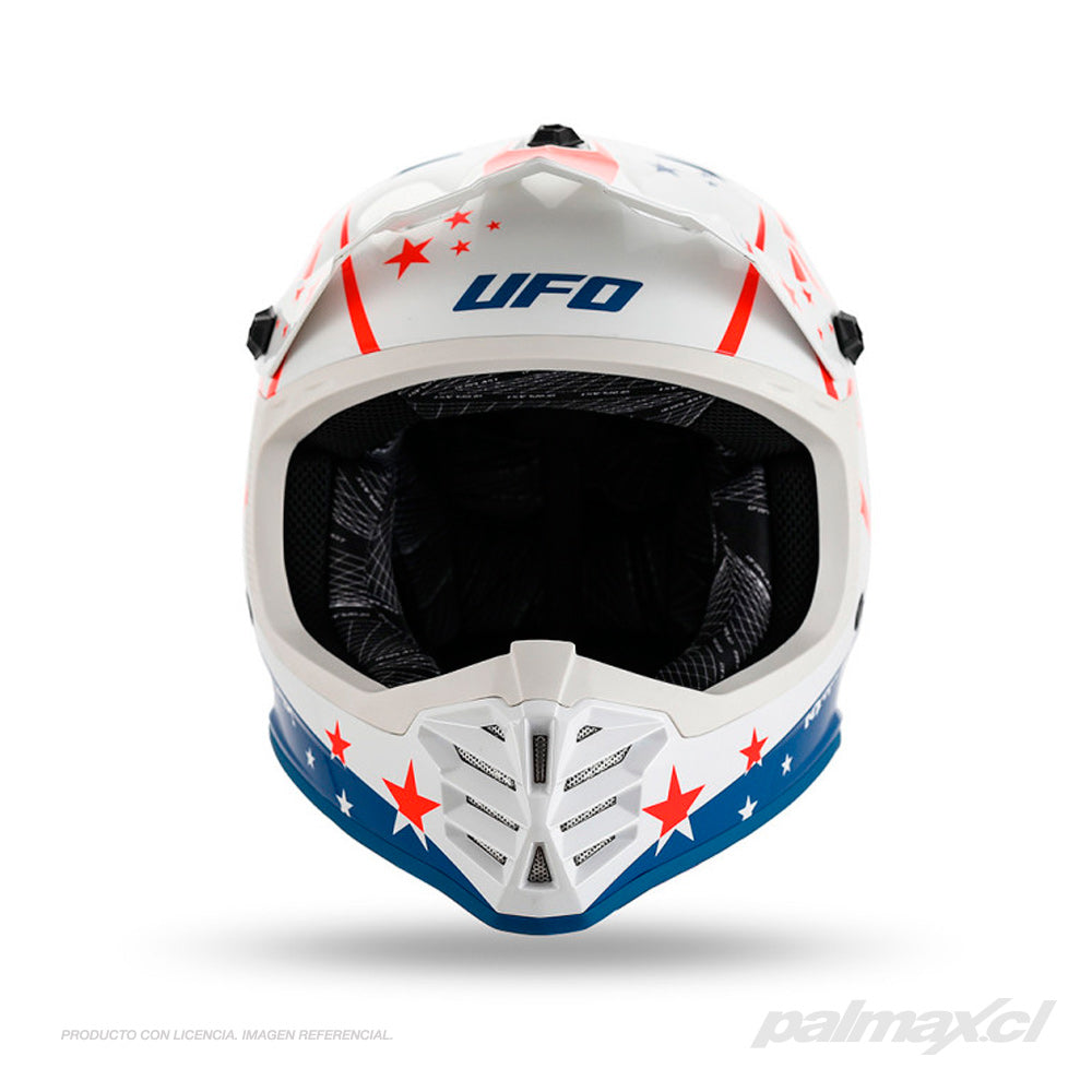 Casco infantil Mx/Enduro Korey White Blue | UFO Plast