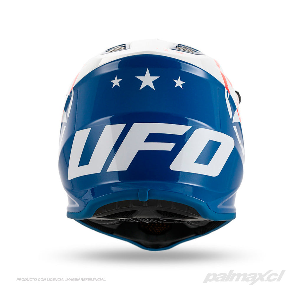 Casco infantil Mx/Enduro Korey White Blue | UFO Plast