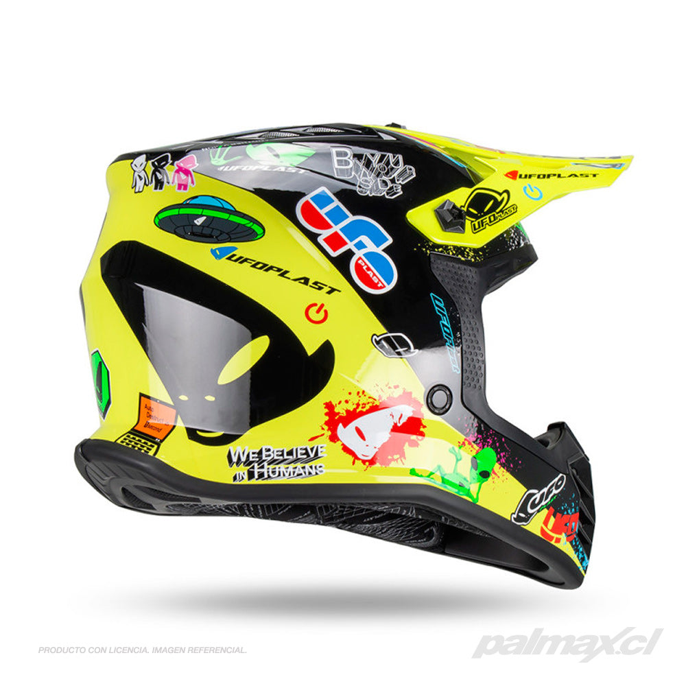 Casco infantil Mx/Enduro Korey Yellow Black | UFO Plast