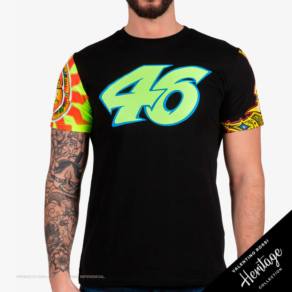 Polera / camiseta Sol y Luna Rossifume Heritage | VR46