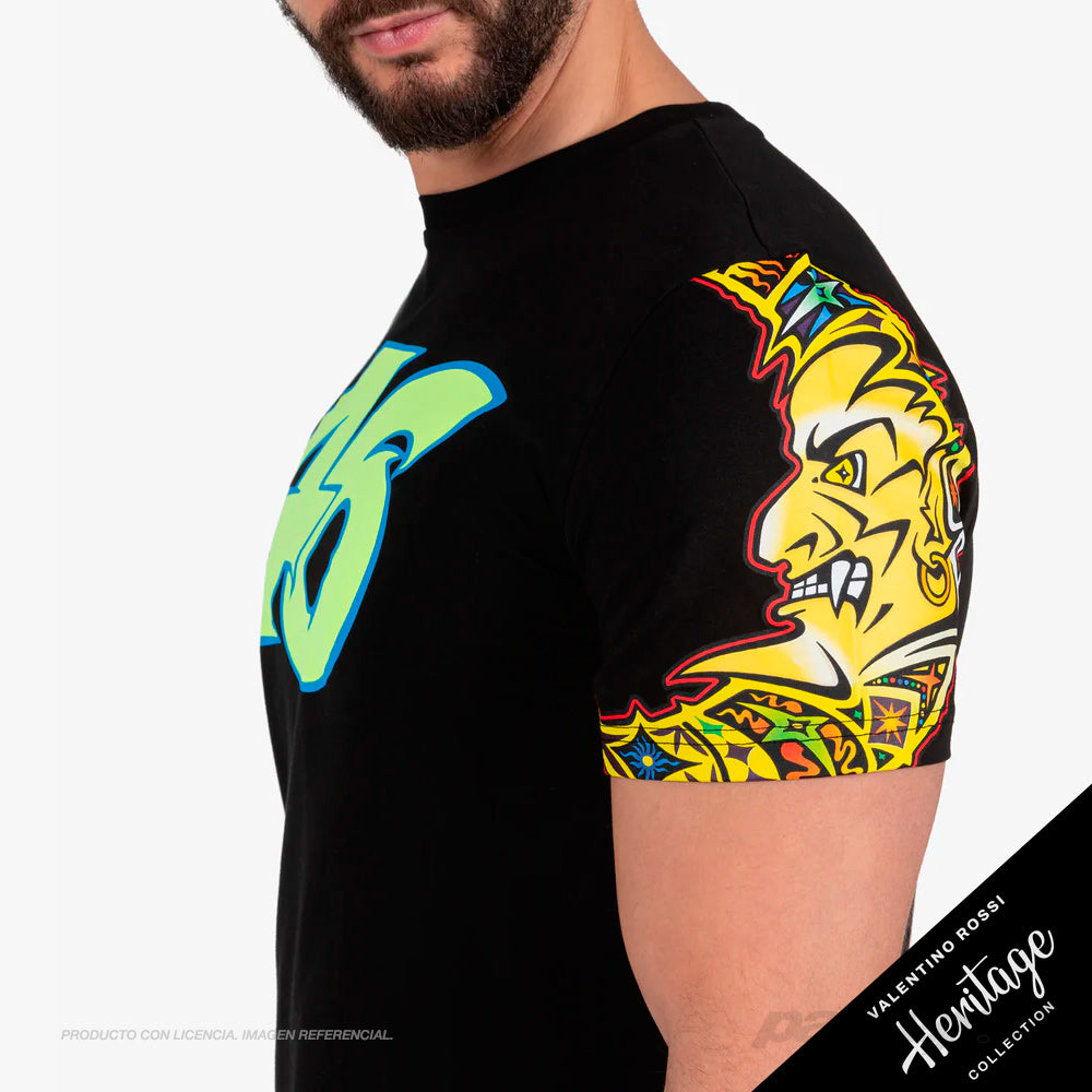 Polera / camiseta Sol y Luna Rossifume Heritage | VR46