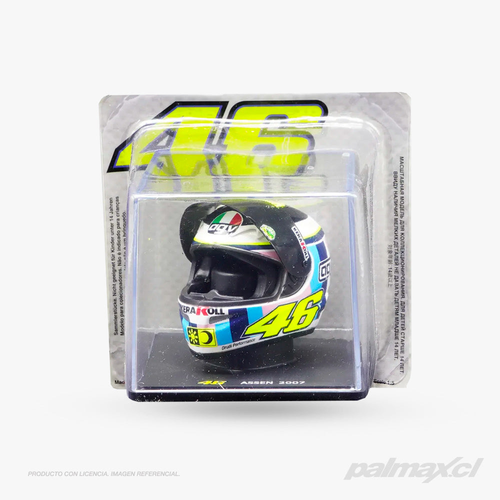 Casco de colección 1:5 Valentino Rossi GP Assen 2007 | VR46