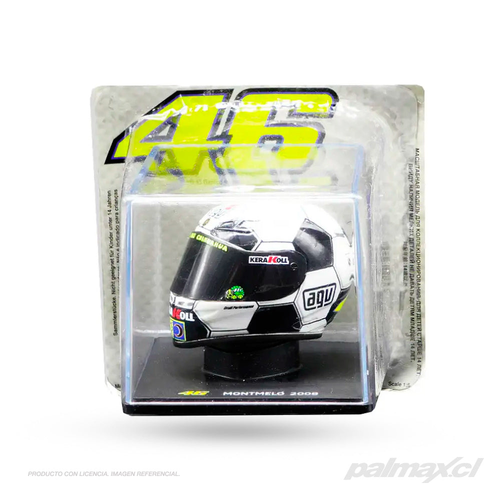 Casco de colección 1:5 Valentino Rossi GP Montmelo 2008 | VR46