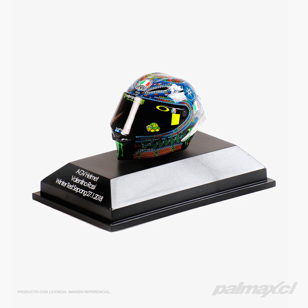 Casco de colección 1:8 Valentino Rossi Winter Test Sepang 2018 (Dia 2) | VR46