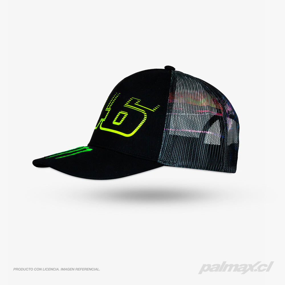 Gorra trucker visera curva Monster Energy Car 46  | VR46