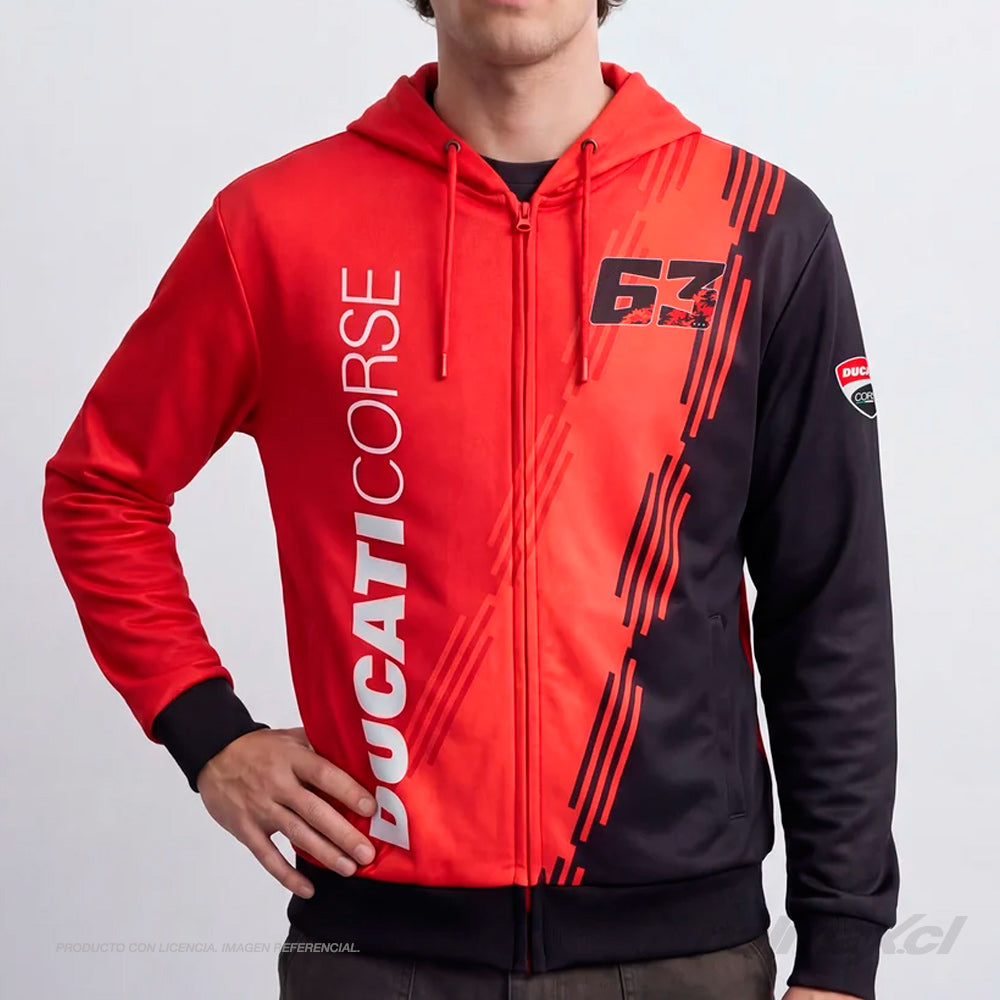 Poleron / Sudadera Bagnaia 63 Ducati Corse | VR46