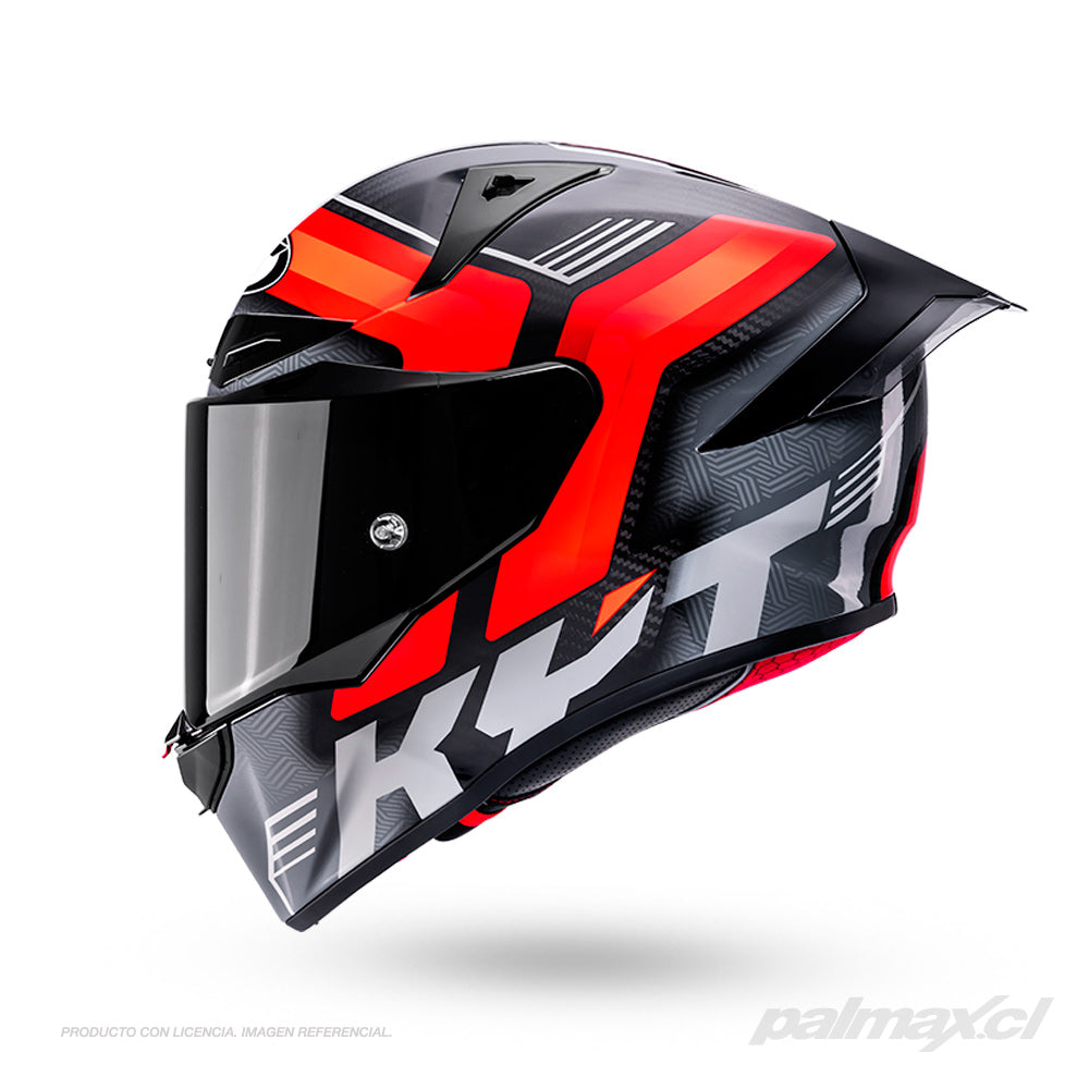 Casco integral de carbono para carrera R1R Accelerator Red | KYT Helmets