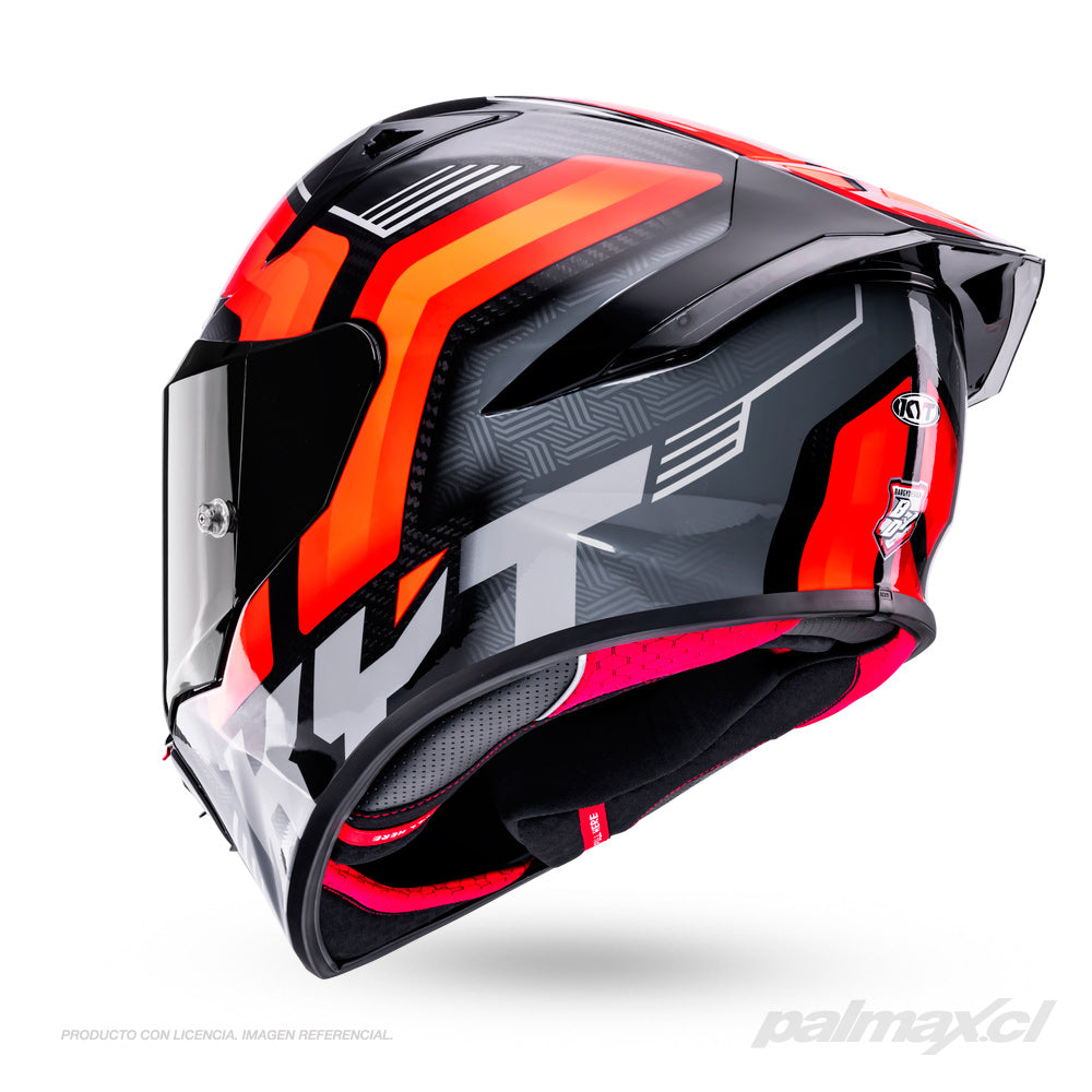 Casco integral de carbono para carrera R1R Accelerator Red | KYT Helmets