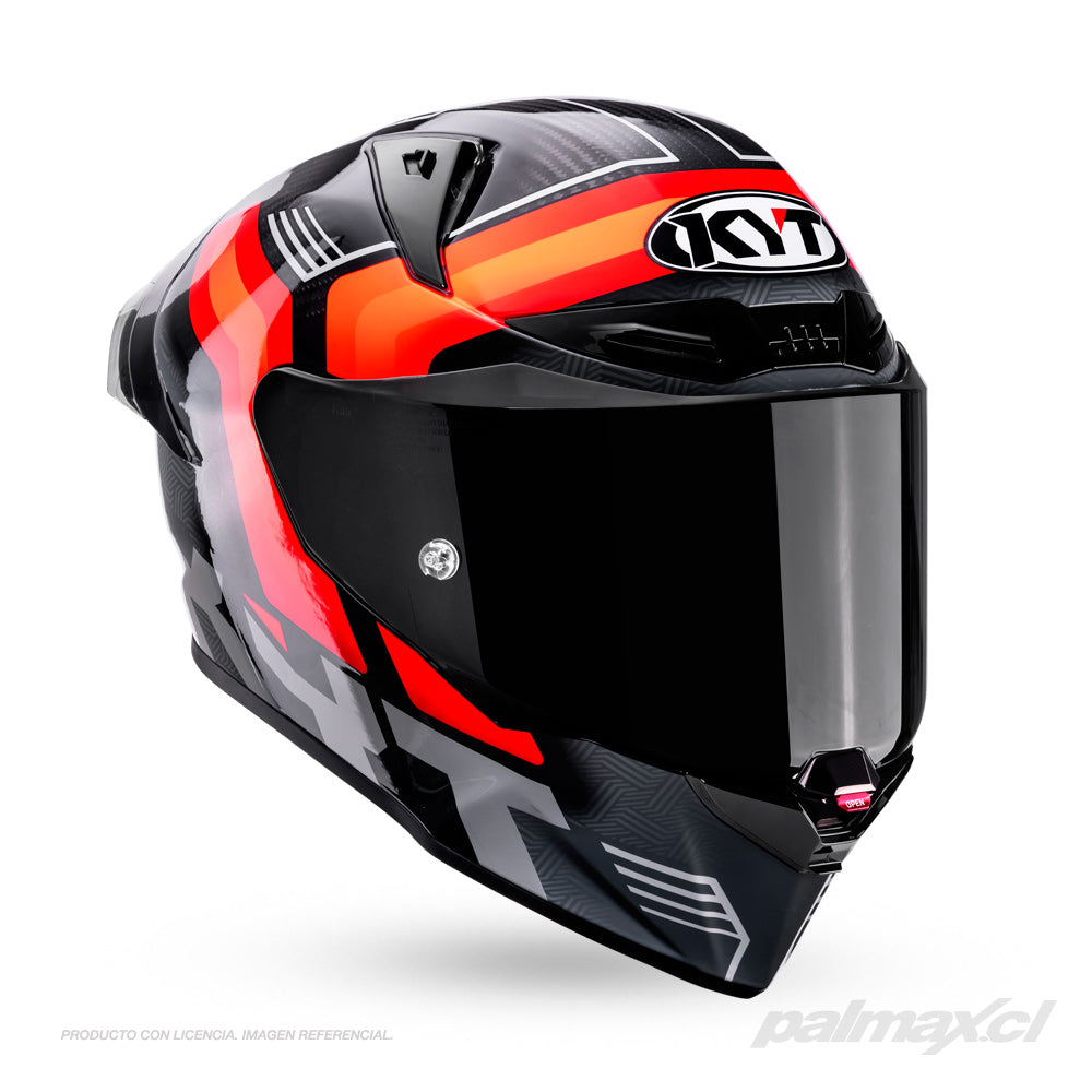Casco integral de carbono para carrera R1R Accelerator Red | KYT Helmets