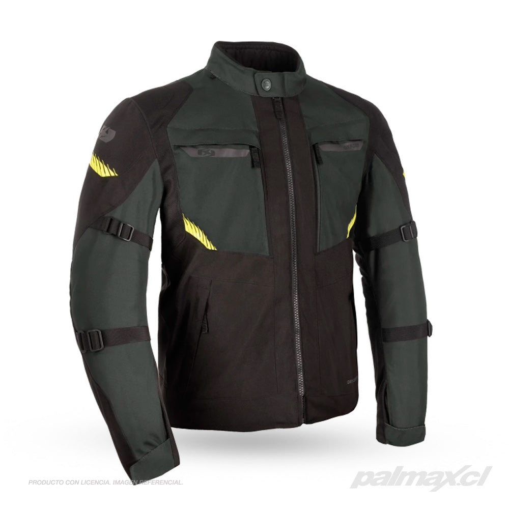 Chaqueta adventure TORONTO 1.0 Black Green Fluo | Oxford Products