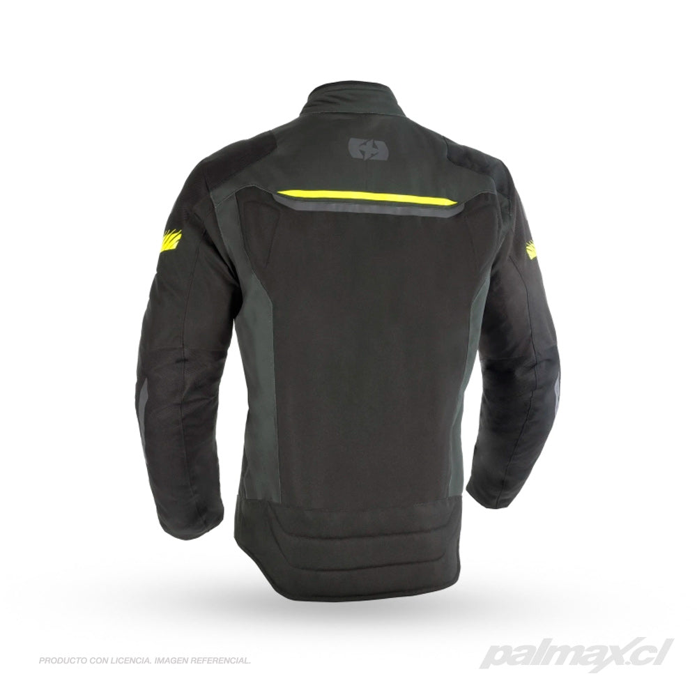 Chaqueta adventure TORONTO 1.0 Black Green Fluo | Oxford Products