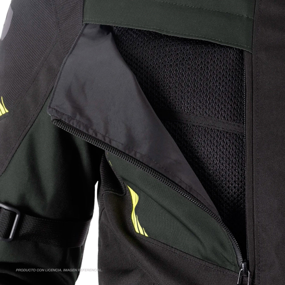 Chaqueta adventure TORONTO 1.0 Black Green Fluo | Oxford Products