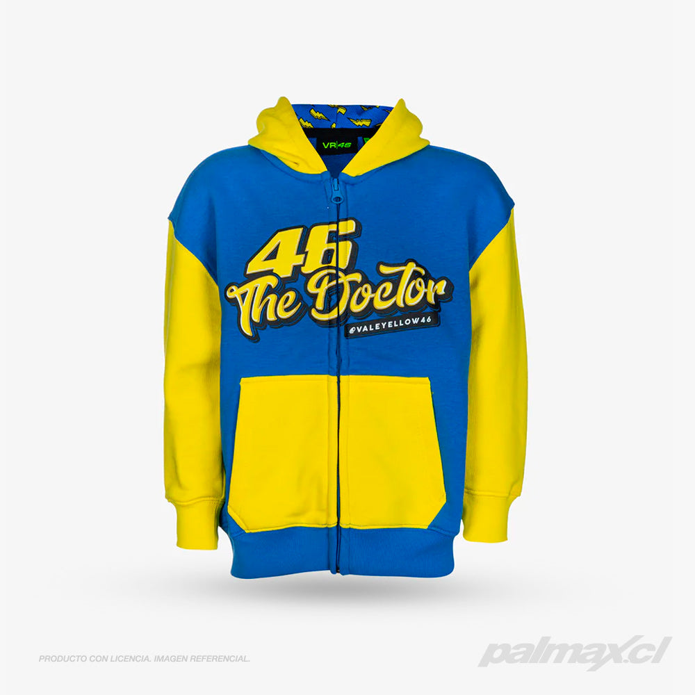 Poleron / sudadera infantil con capucha @valeyellow46 | VR46