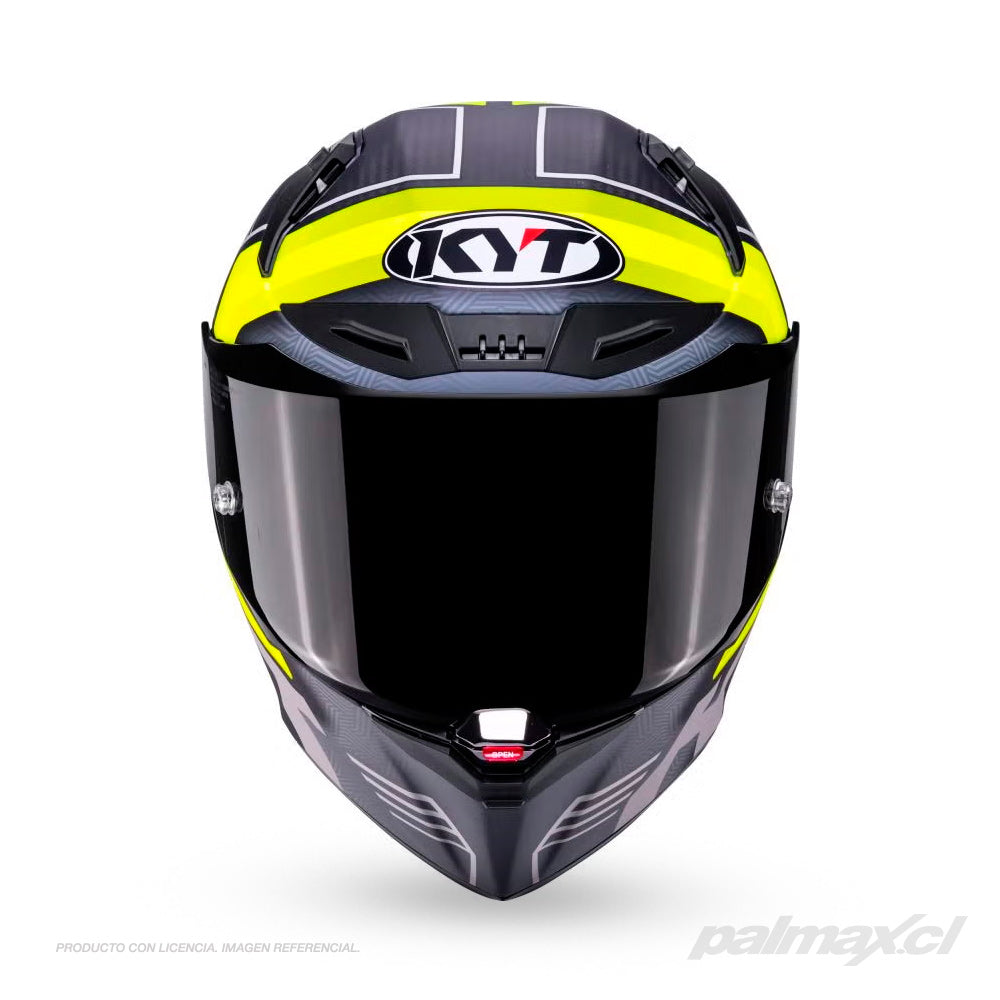 Casco integral de carbono para carrera R1R Accelerator Yellow | KYT Helmets