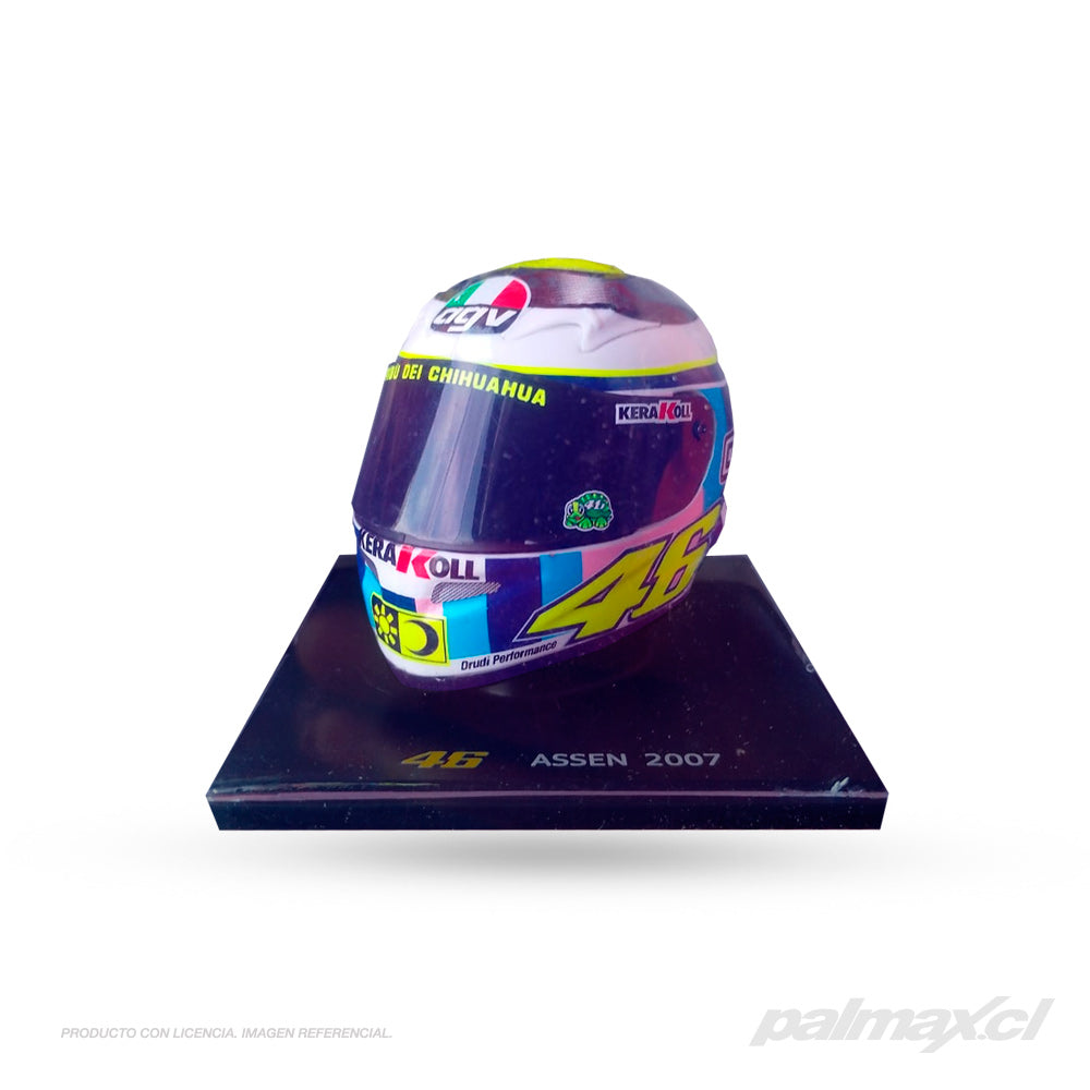 Casco de colección 1:5 Valentino Rossi Assen 2007 | VR46