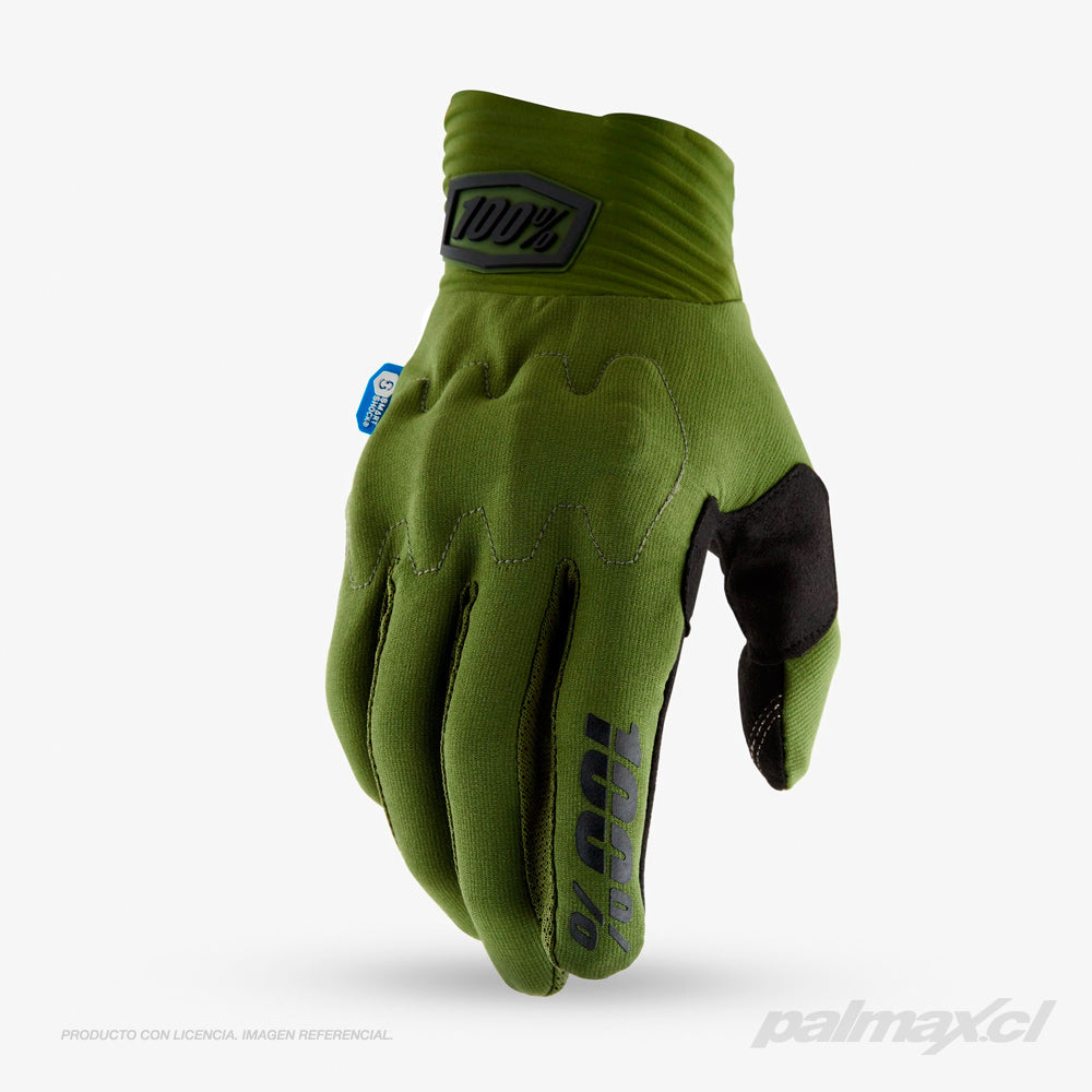 Guantes Cognito Smart Shock D3O Army Green  | 100 Percent