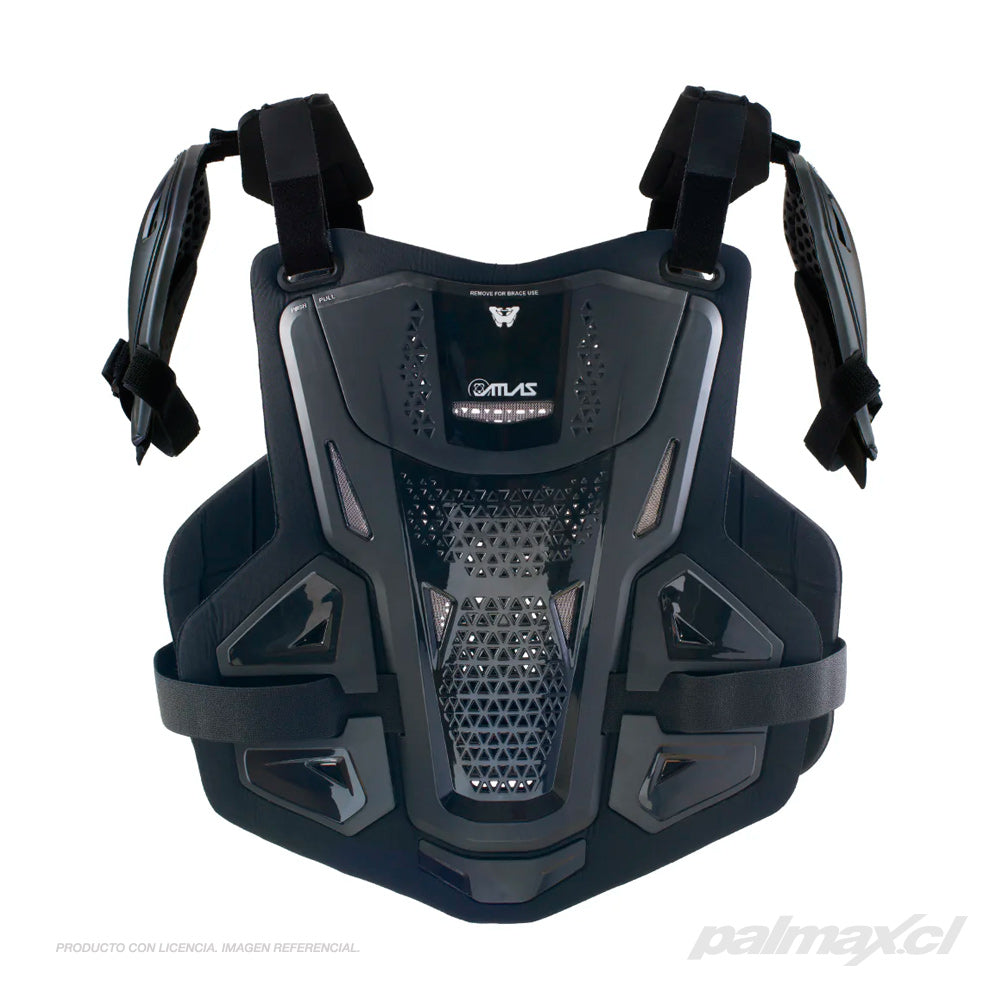Protector de pecho y espalda / Jofa Defender 2.0 Black (con hombreras) | Atlas Brace
