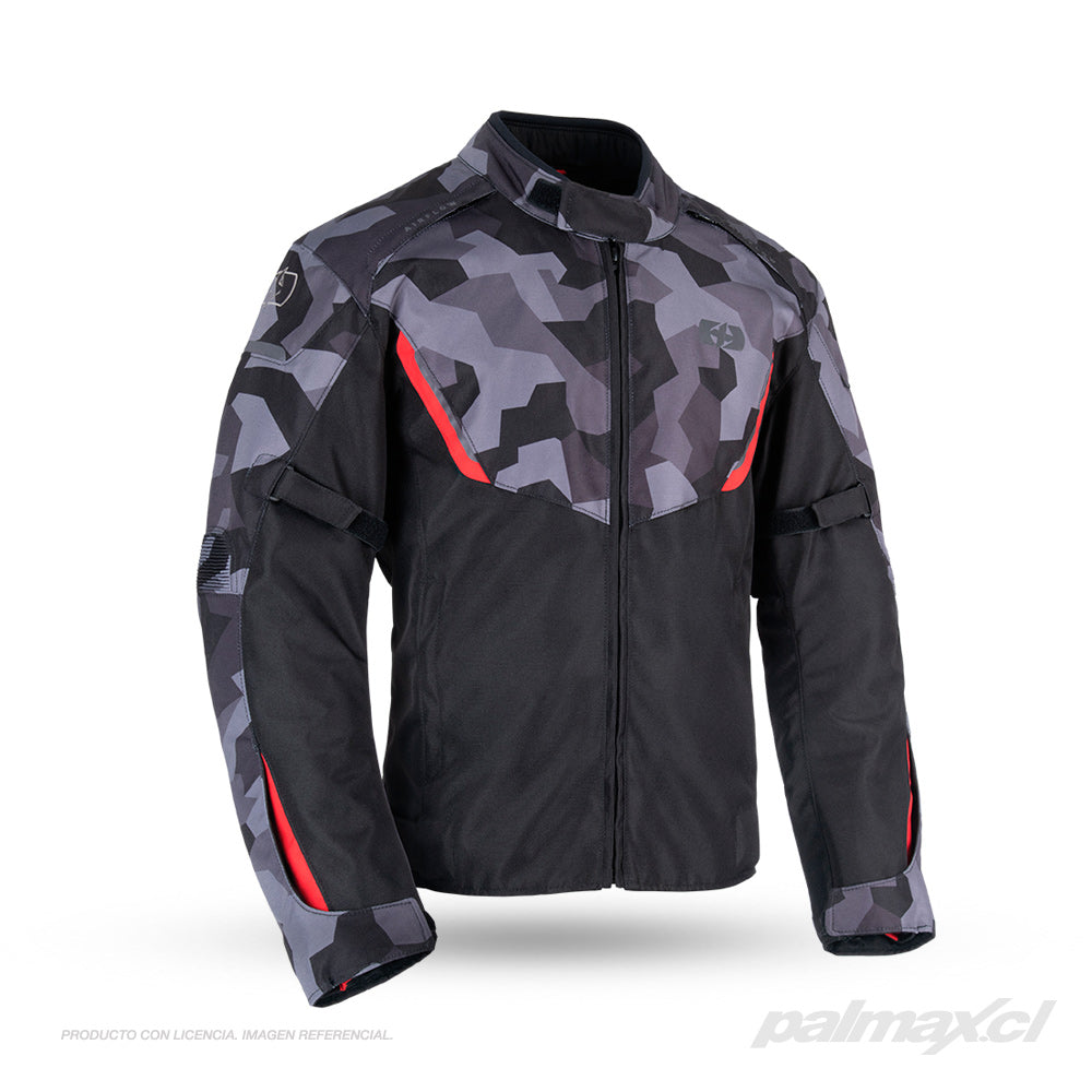 Chaqueta de calle para moto modelo Delta 1.0 Black Camo | Oxford