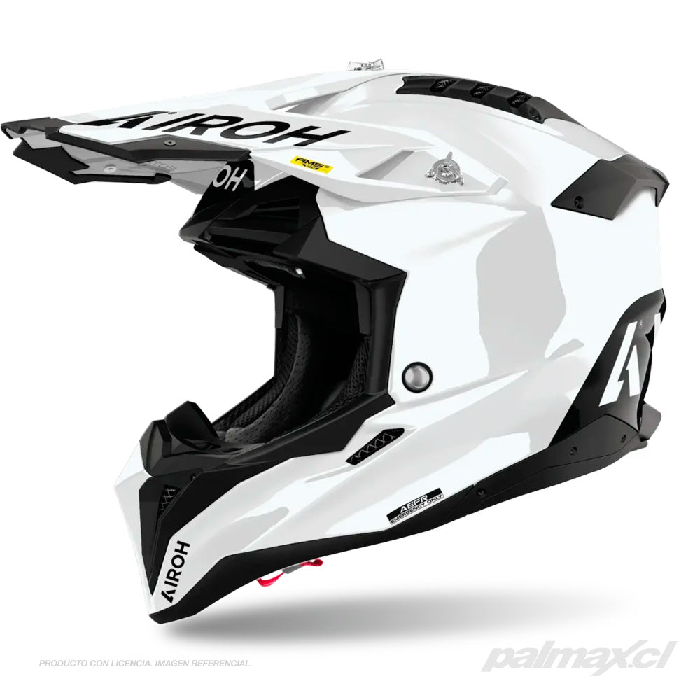 Casco para enduro / motocross modelo Aviator 3 EVO White Gloss | Airoh