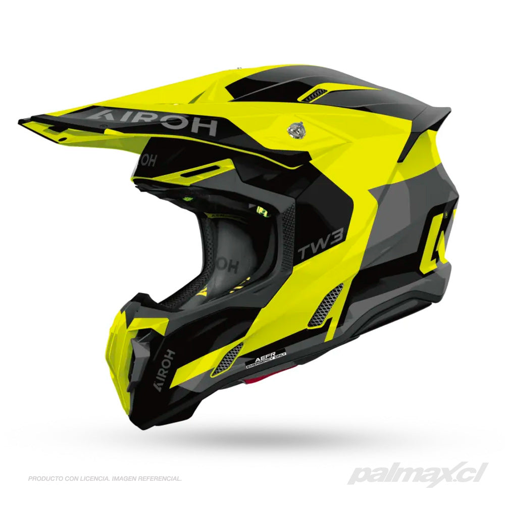 Casco para enduro / motocross modelo Twist 3.0 Fancy Yellow Gloss | AIROH