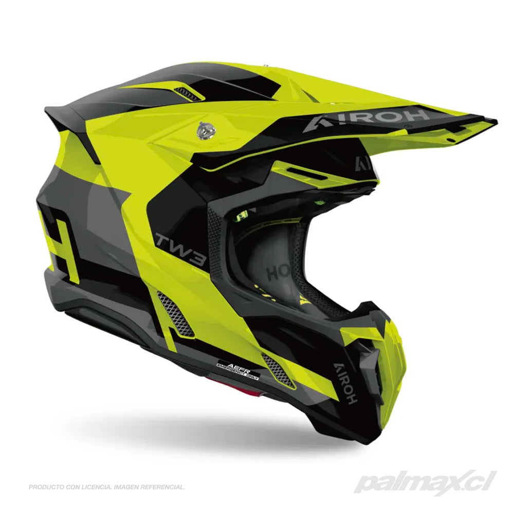 Casco para enduro / motocross modelo Twist 3.0 Fancy Yellow Gloss | AIROH