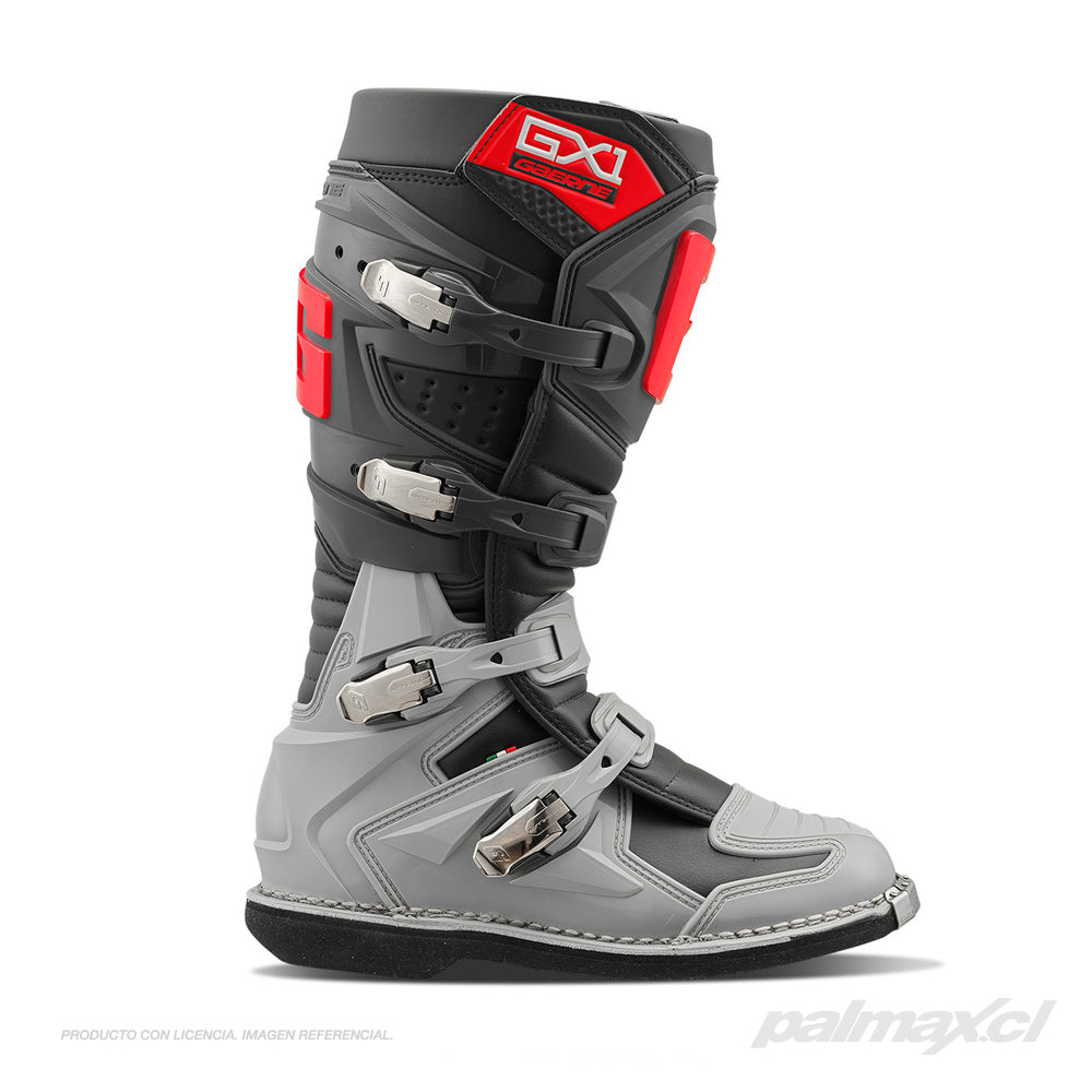 Botas MX / Off Road GX1 Antracita Grey Red | Gaerne