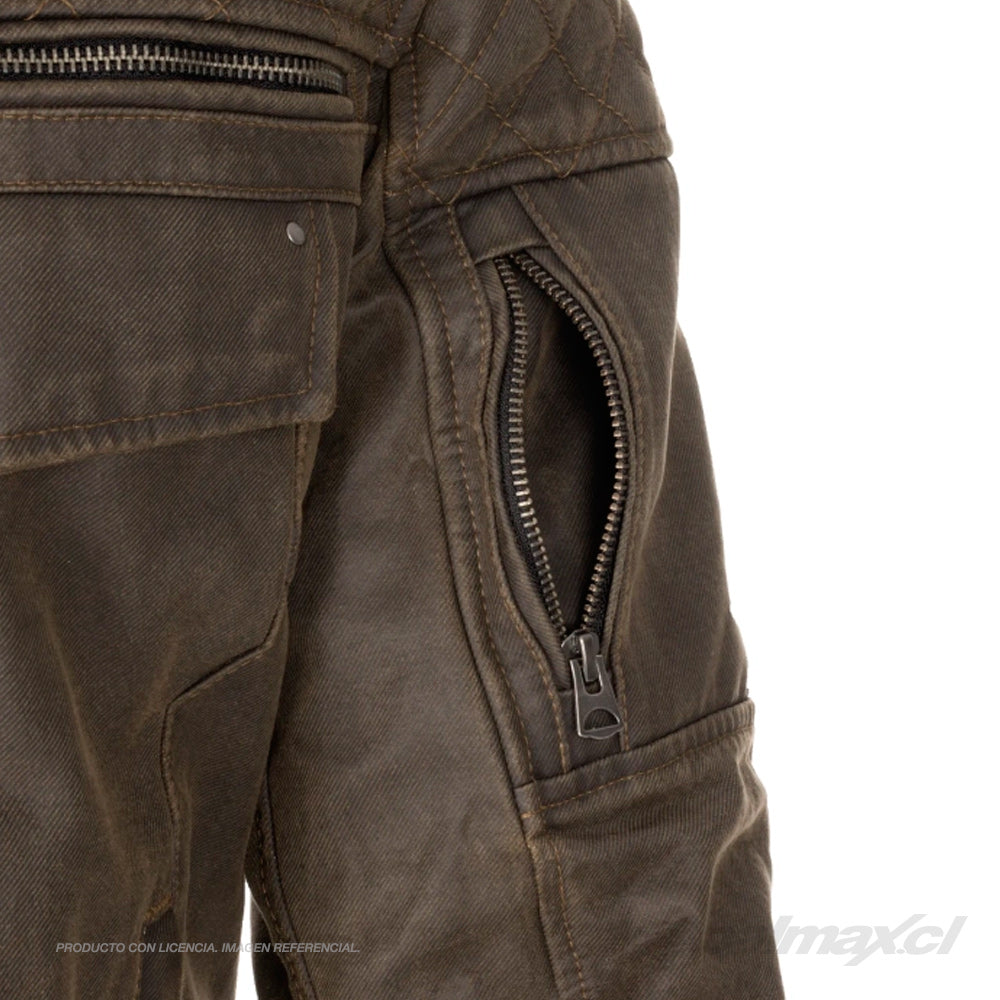 Chaqueta de hombre Hardy 2.0 Wax Cotton color Khaki | Oxford Products