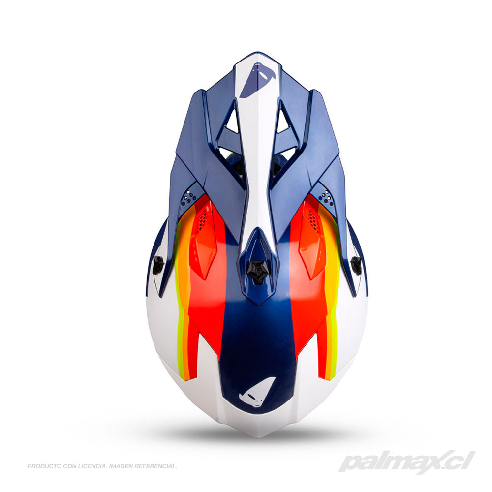 Casco de enduro / motocross Intrepid Blue / White / Neon Yellow | Ufo Plast