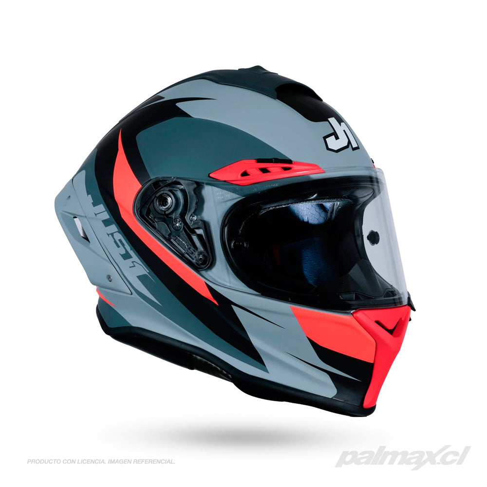 Casco integral de carrera multi-compuesto modelo J-GPRF Arrow Red Black | Just 1 Racing