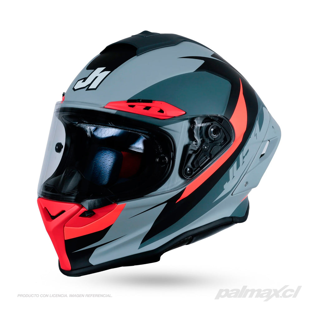 Casco integral de carrera multi-compuesto modelo J-GPRF Arrow Red Black | Just 1 Racing