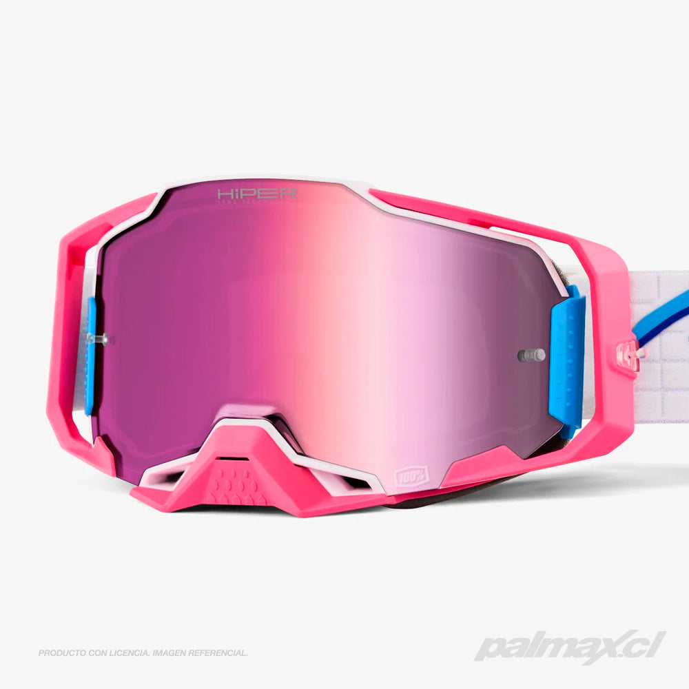 Antiparra Off-Road Modelo Armega Lefreak Hiper Pink Lens | 100 Percent
