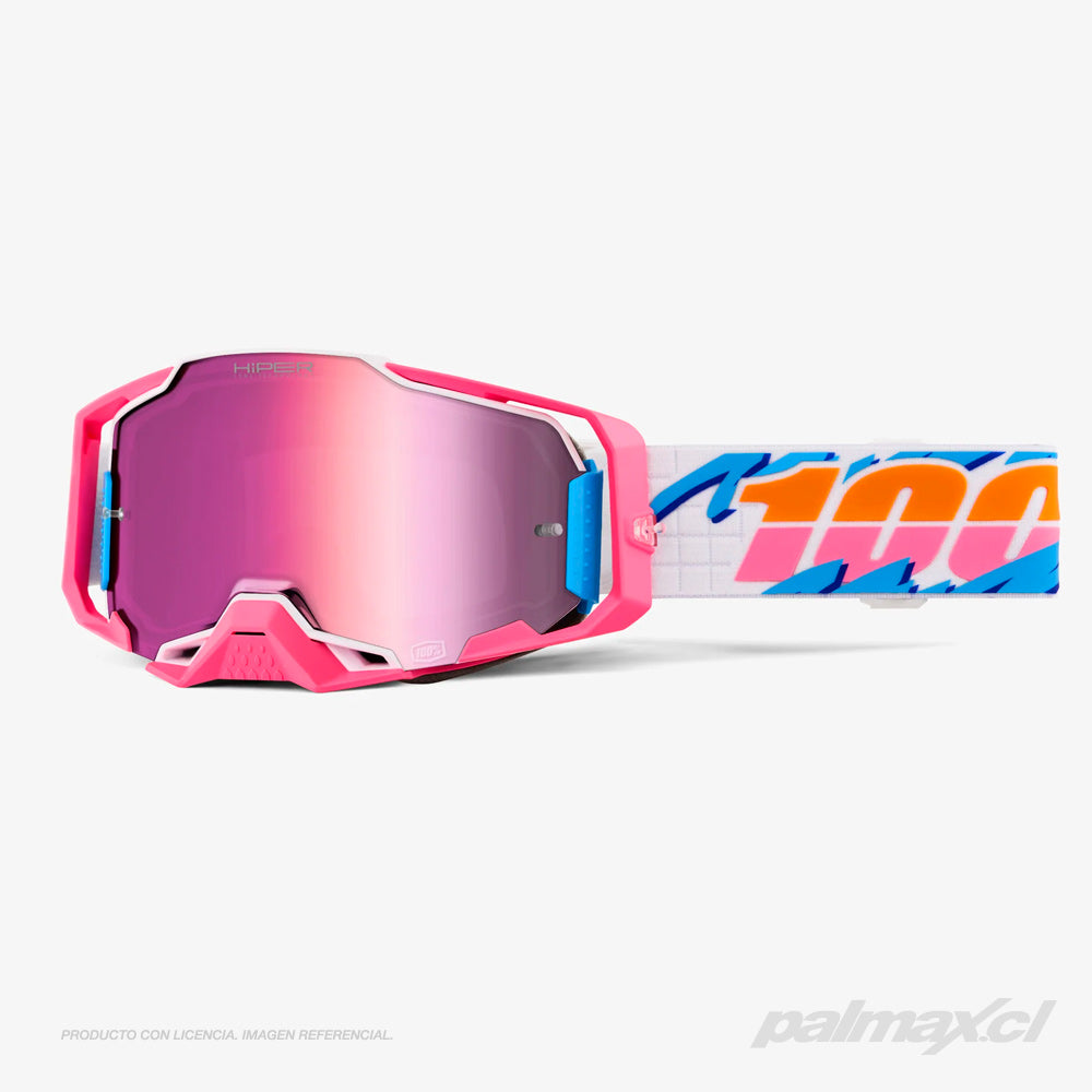 Antiparra Off-Road Modelo Armega Lefreak Hiper Pink Lens | 100 Percent
