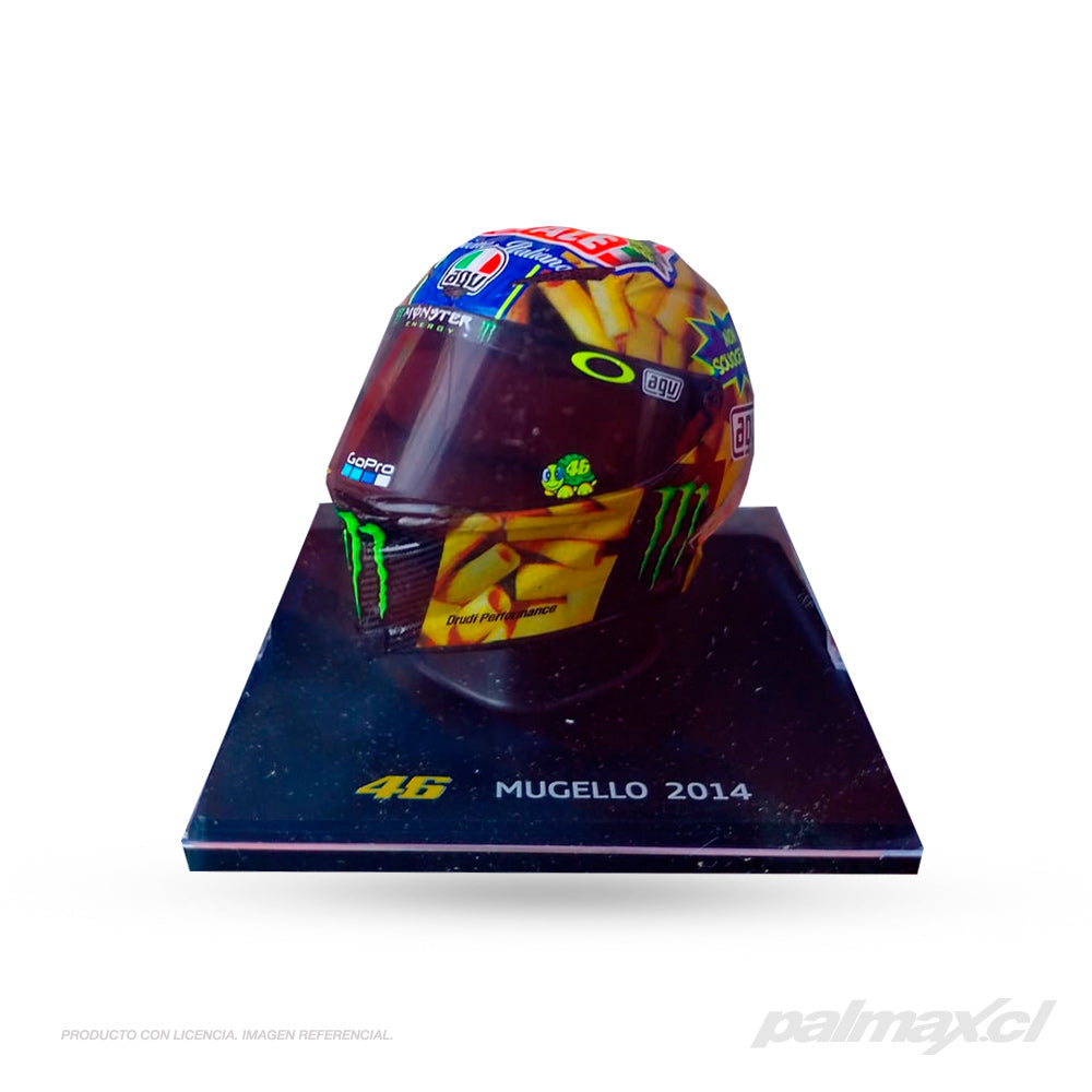 Casco de colección 1:5 Valentino Rossi Mugello 2014 | VR46