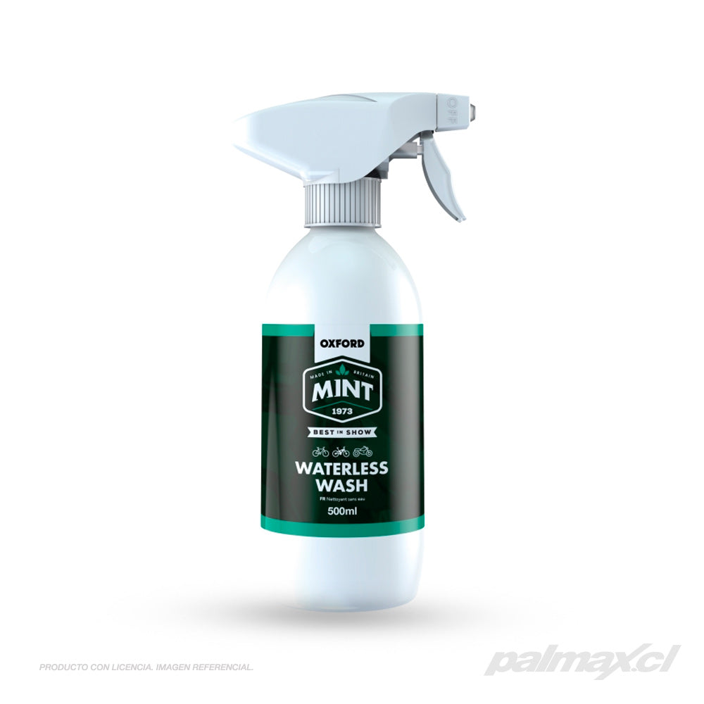 Limpiador multiusos (no requiere agua) Mint Waterless Wash 500 ml. | Oxford Products
