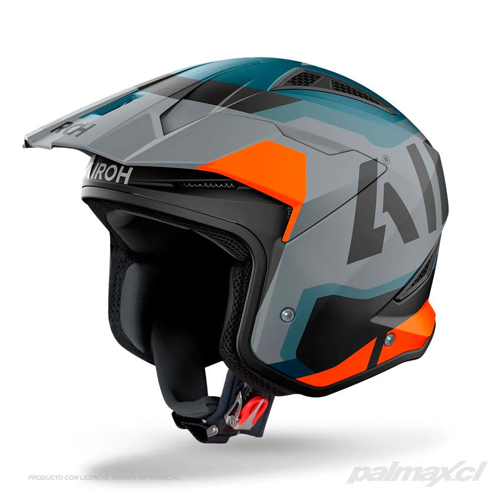 Casco de moto abierto TRR 2 Jupiter Orange Matt | Airoh
