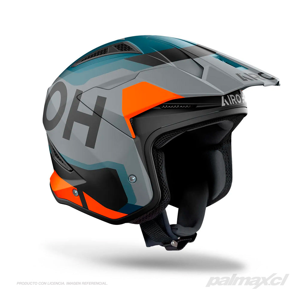 Casco de moto abierto TRR 2 Jupiter Orange Matt | Airoh