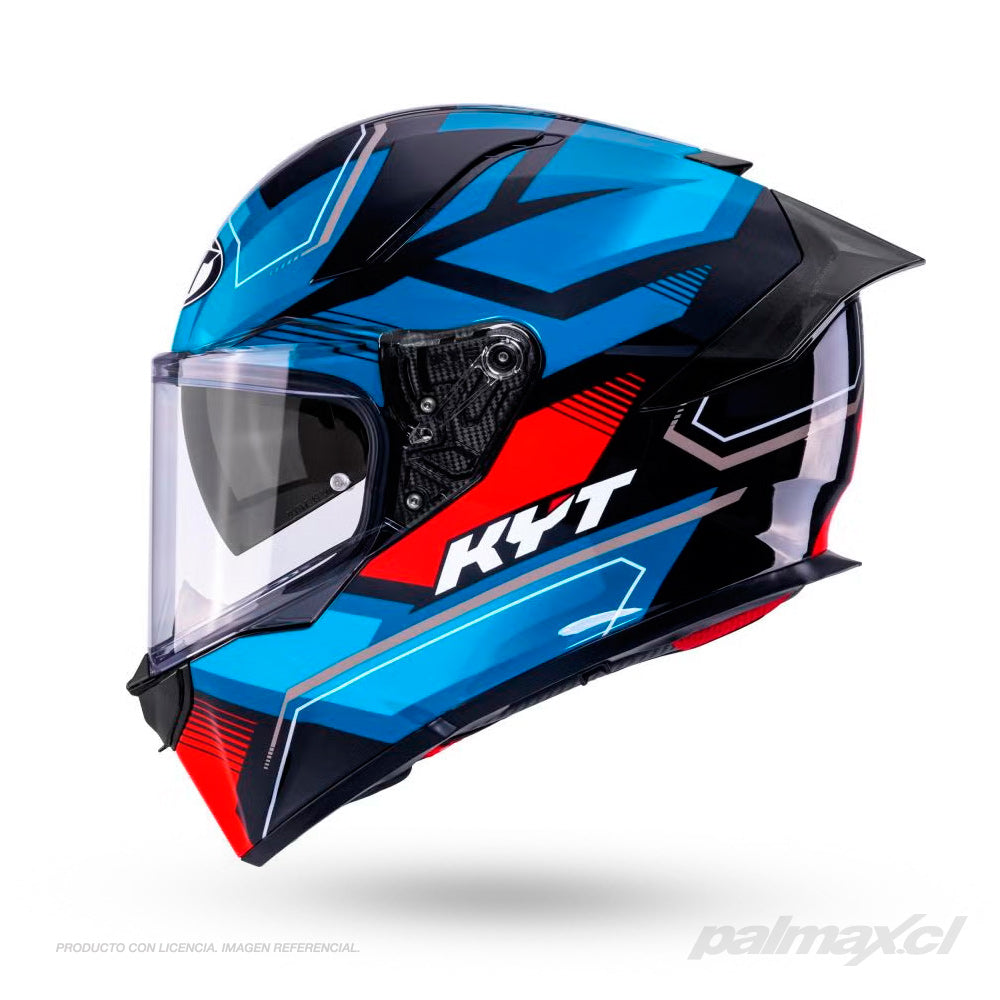 Casco integral full face modelo R2R Parsec Matt Blue Red | KYT Helmets