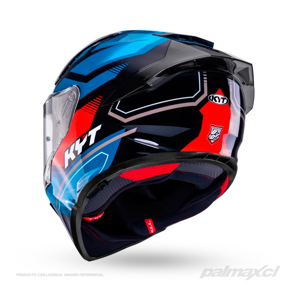 Casco integral full face modelo R2R Parsec Matt Blue Red | KYT Helmets
