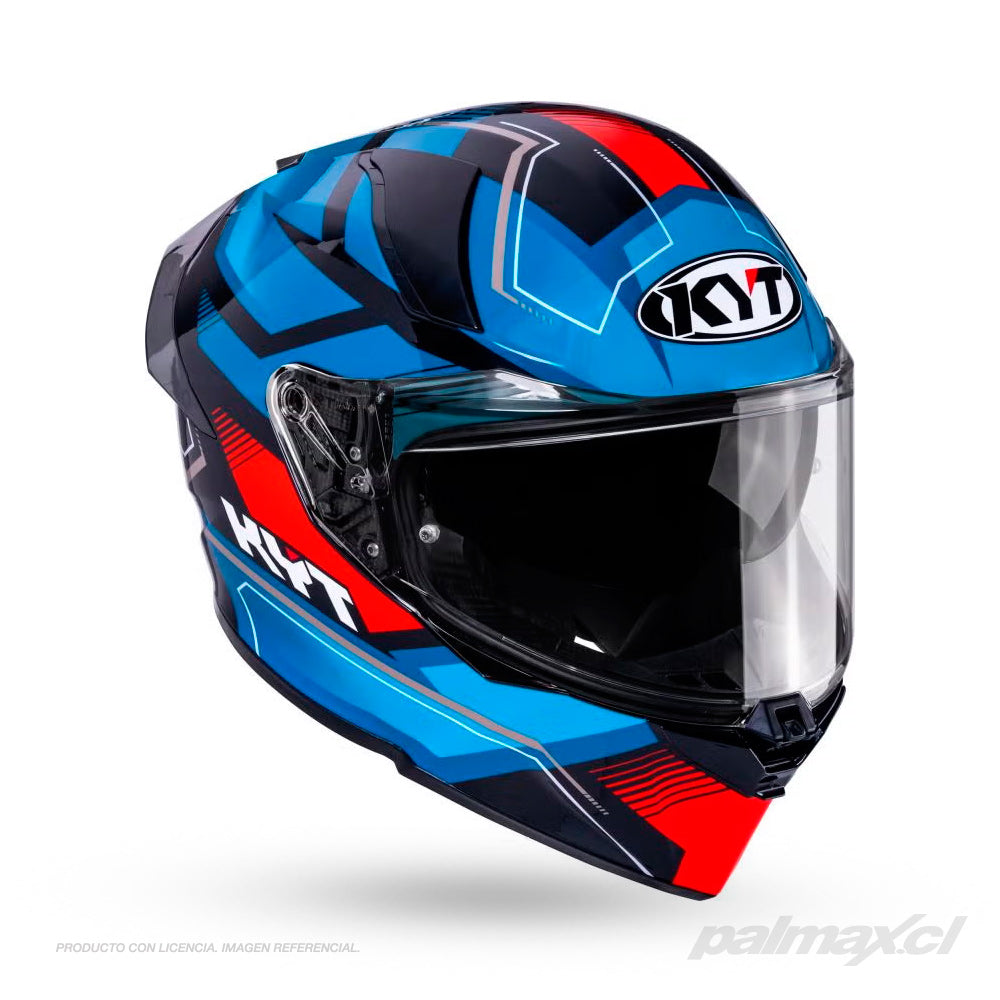 Casco integral full face modelo R2R Parsec Matt Blue Red | KYT Helmets