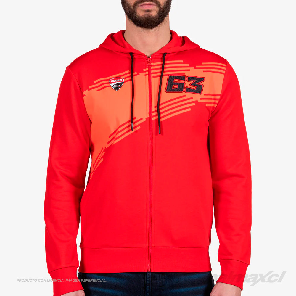 Poleron / Sudadera con capucha 63 Ducati Corse | VR46