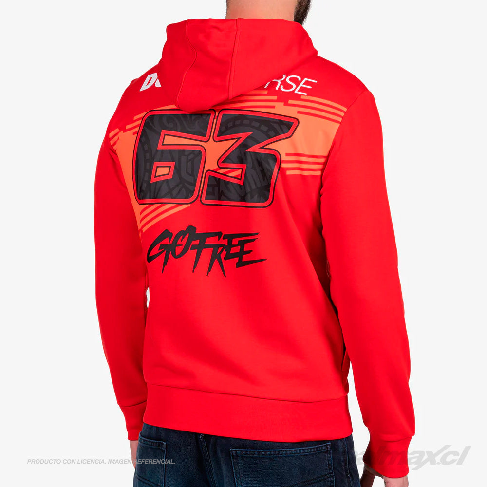 Poleron / Sudadera con capucha 63 Ducati Corse | VR46